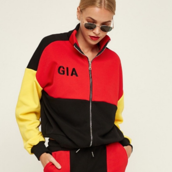 I.AM.GIA Blaster Colorblock Half Zip Sweatshirt Jacket Pullover Sweater - Picture 2 of 8